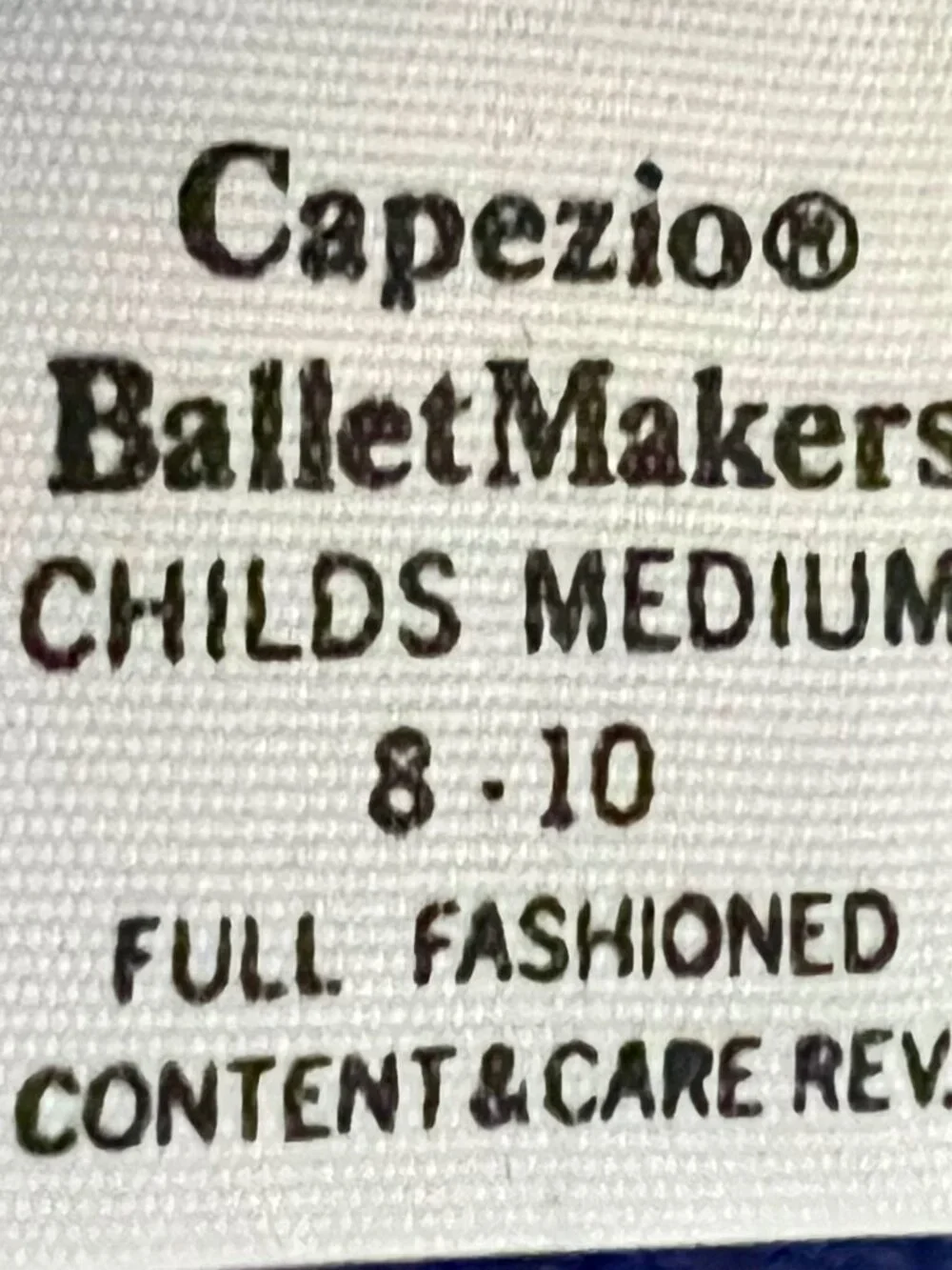 Capezio Blue Mockneck Childs M Long Sleeve Bodysuit Leotard Cheer Dance Zip Back